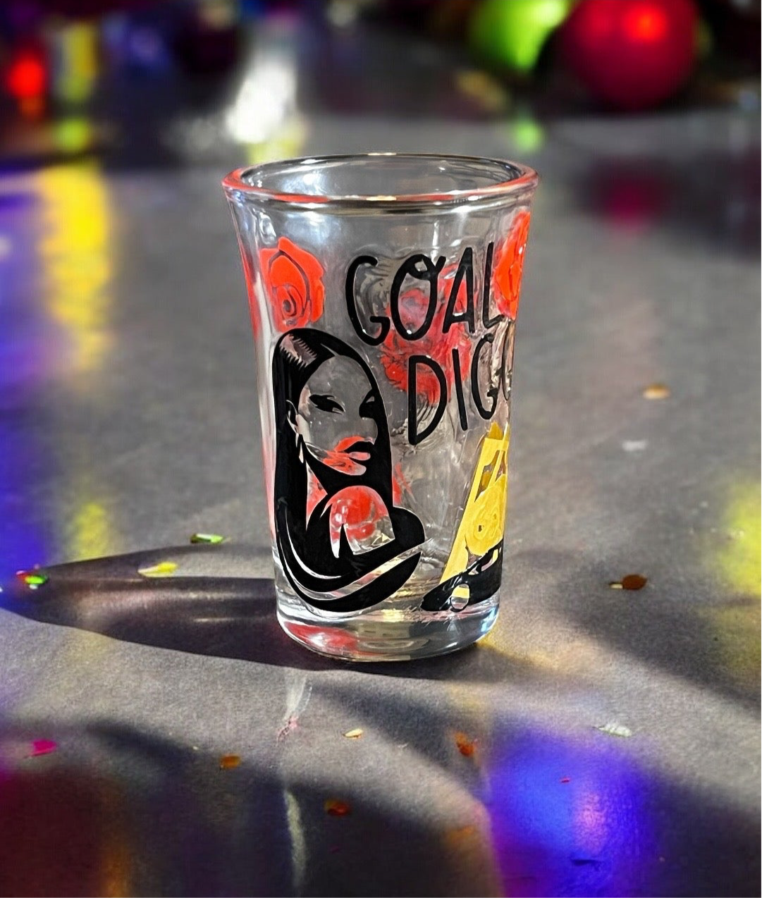 1.5 oz - Luxe Co. By M.E. - Goal Digger Shot Glass - LIMITED EDITION