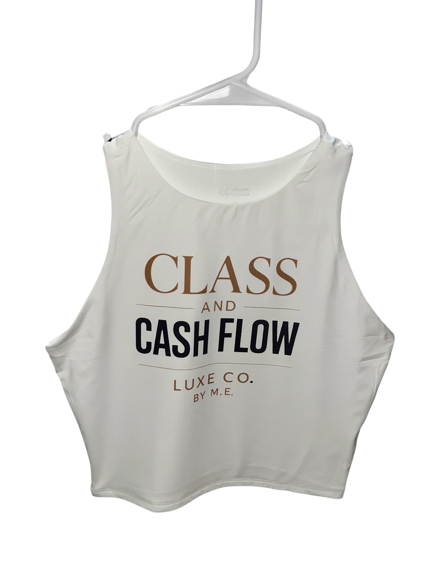 Luxe Co. By M.E. - “ Class and Cash Flow”- Crop Tee for Women