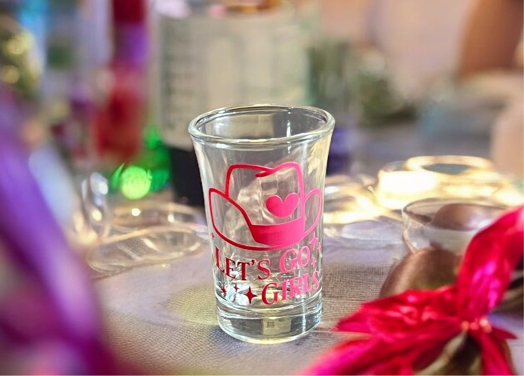 1.5 oz Luxe Co. By M.E. - Let’s Go Girls Cowgirl Shot Glasses - Parties (Set of 2)