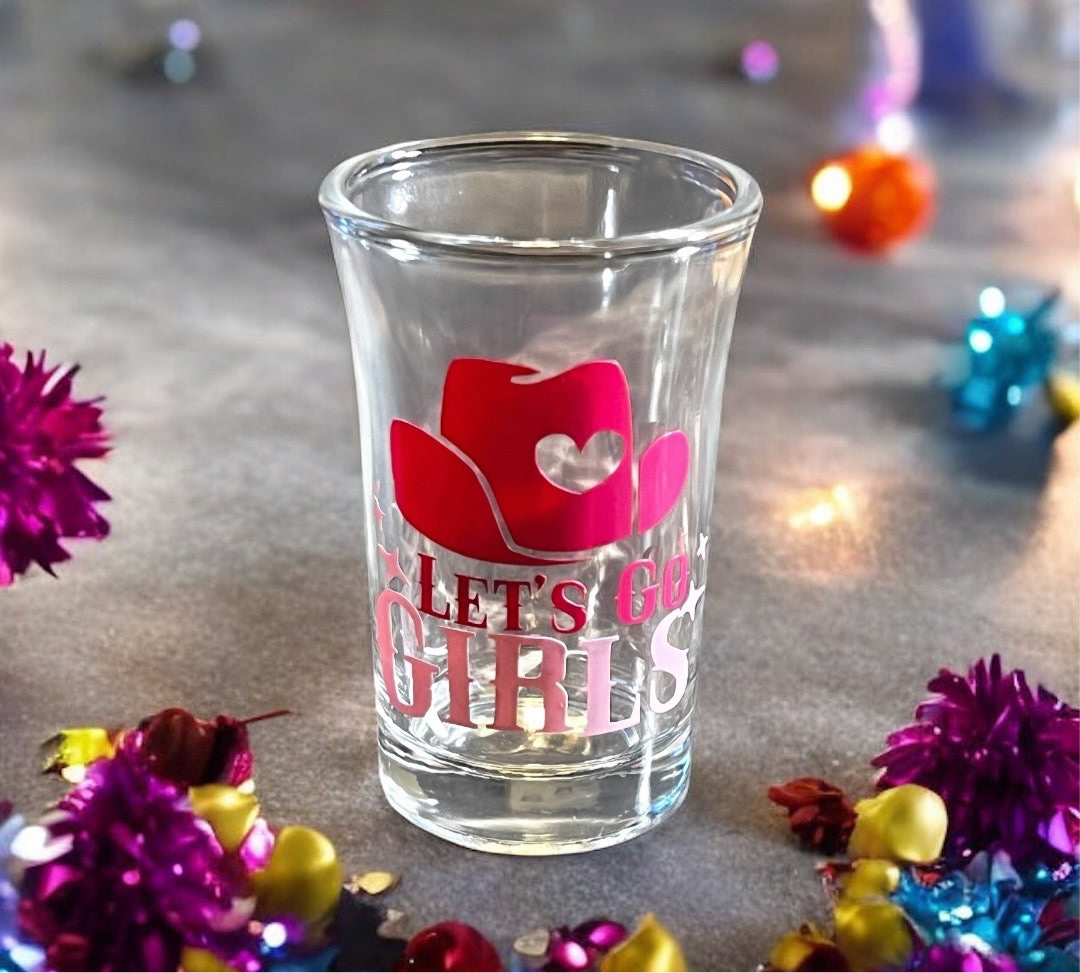 1.5 oz - Luxe Co. By M.E. Cowgirls - Let’s Go Shot Glasses