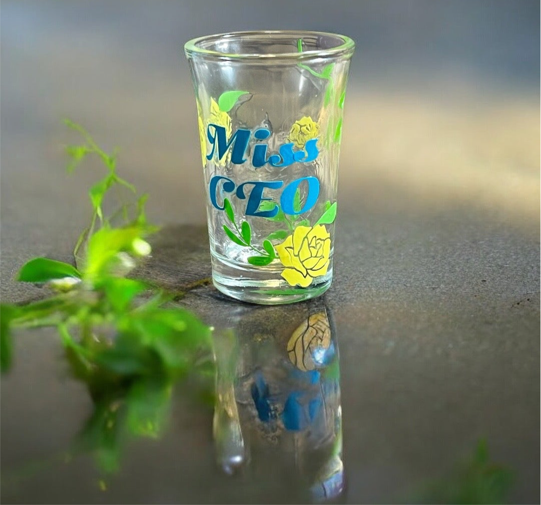 1.5 oz - Luxe Co. By M.E. - Miss CEO Shot Glass - Limited Edition