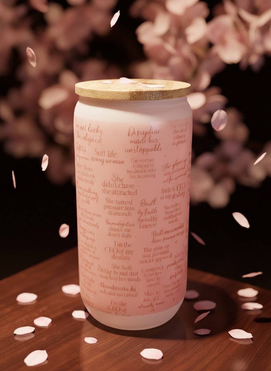 Luxe Co. By M.E. - 16oz Boss Babe Affirmation – Frosted Tumbler