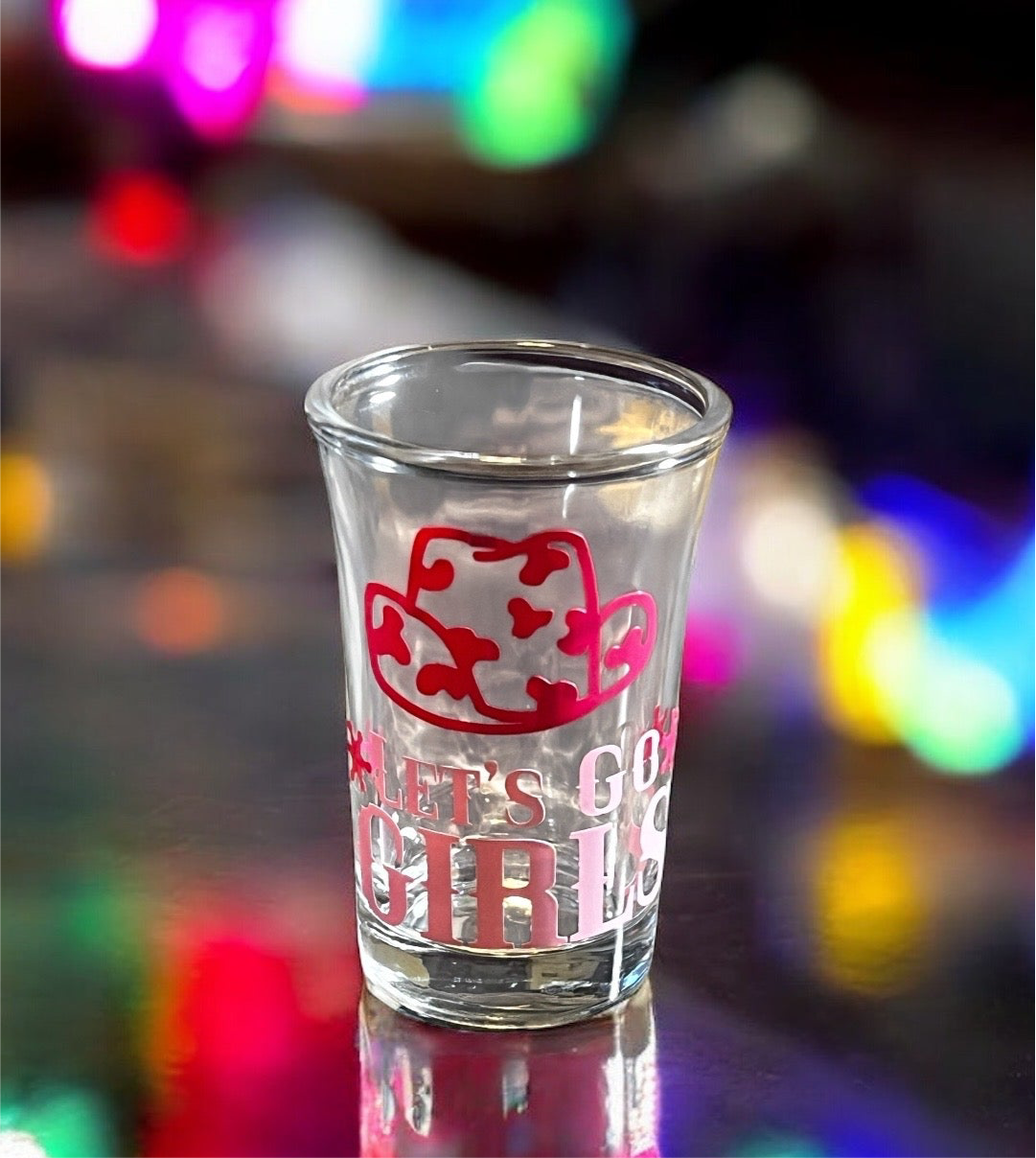 1.5 oz Luxe Co. By M.E. - Cowgirl Hat - Let’s Go Girl Shot Glass