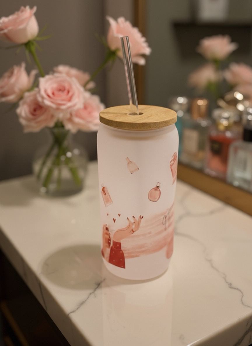 Luxe Co. By M.E. - 16oz - It Girl – Luxe Frosted Glass Tumbler