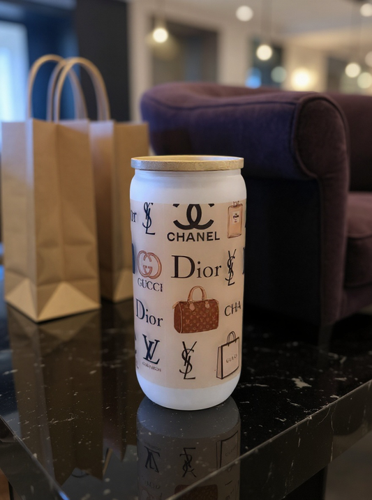 Luxe Co. By M.E. - 16oz Designer Dreams – Frosted Tumbler