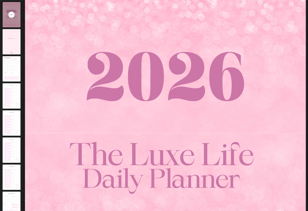 2026 Luxe Life Daily Planner - Digital or Printable Planner