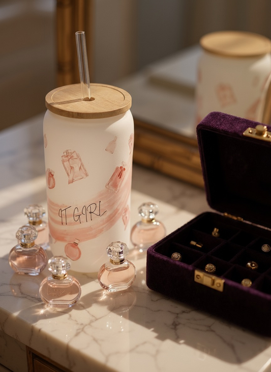 Luxe Co. By M.E. - 16oz - It Girl – Luxe Frosted Glass Tumbler