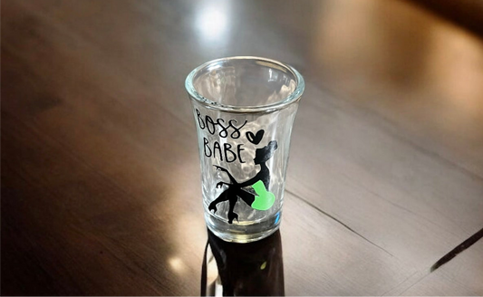 LuxeCoByME Shotglass - Boss Babe - Lightly COATED