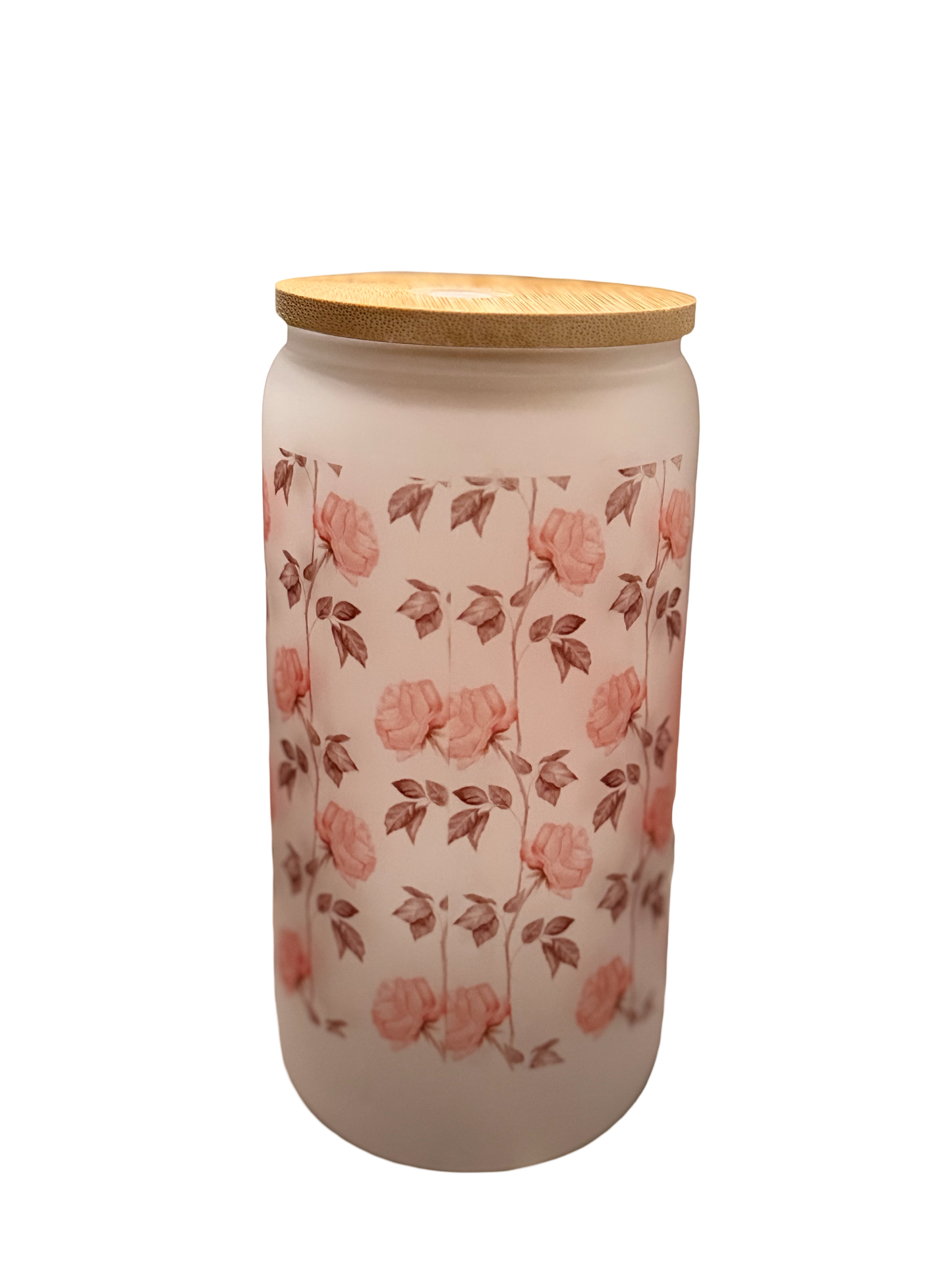 Luxe Co By M.E. - 16 oz Pretty Girl with a Pretty Heart – Luxe Frosted Glass Tumbler