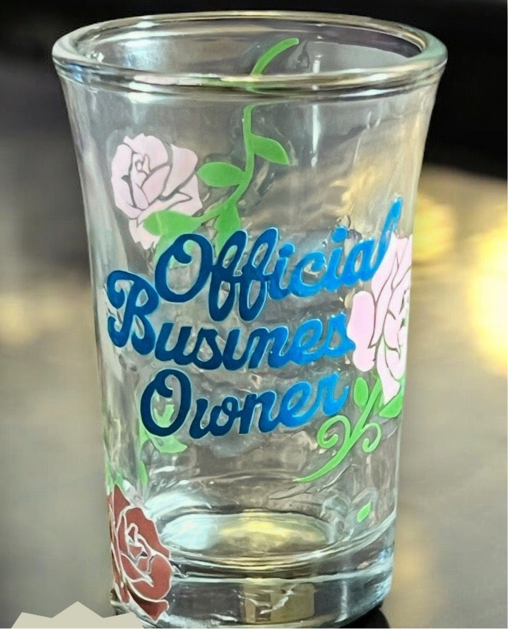 1.5 oz - Luxe Co. By M.E. - Official Business Owner Shot Glass - THICK COATED