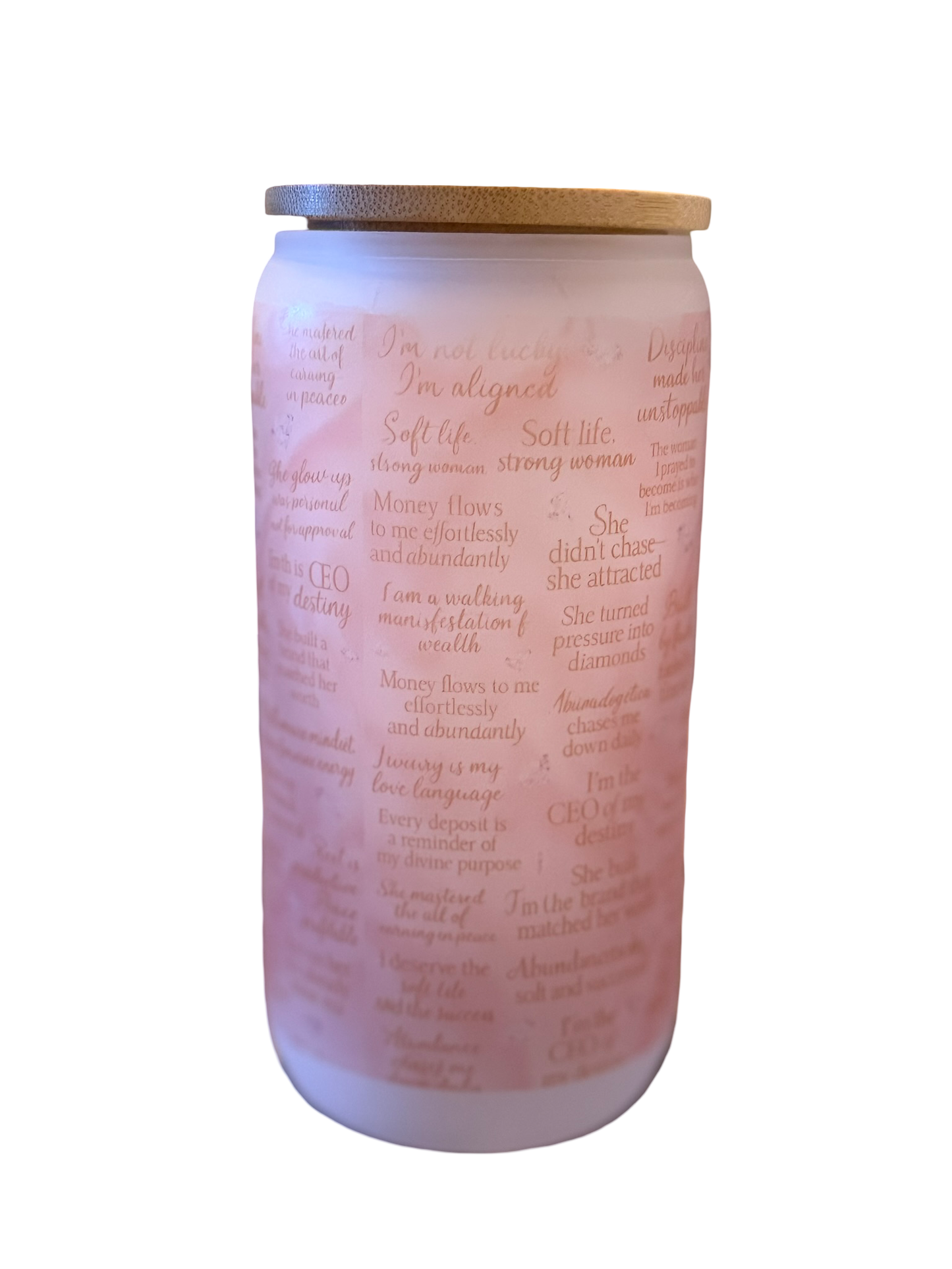 Luxe Co. By M.E. - 16oz Boss Babe Affirmation – Frosted Tumbler