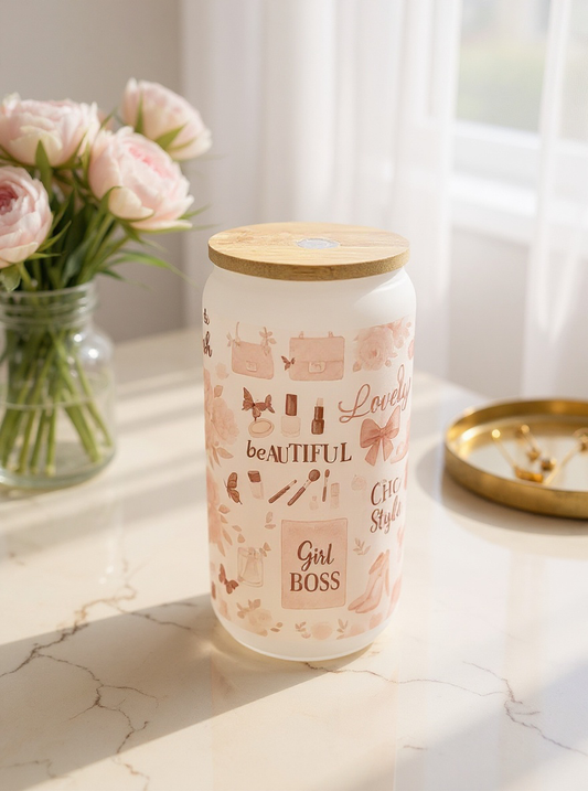 Luxe Co. By M.E. - Soft Life Girl Boss - Luxe Frosted Tumbler