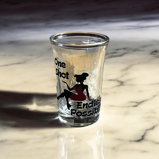 1.5 Oz Luxe Co. Shot Glass - One Shot, Endless Possibilities - THICK COATED