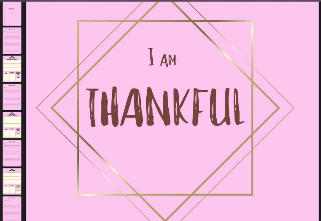 I am Thankful - Gratitude Journal with Affirmative Prompts