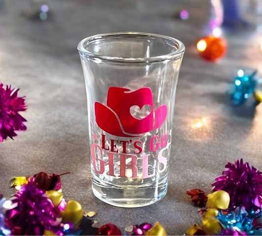 1.5 oz - Luxe Co. By M.E. Cowgirls - Let’s Go Shot Glasses