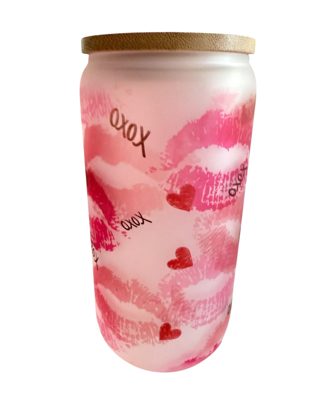 20 Oz - Luxe Co. By M.E. - “ XOXO” Glass Frosted Tumbler