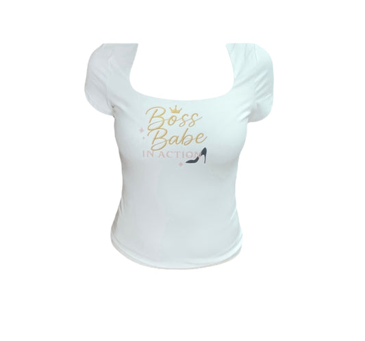 Luxe Co. By M.E. - “Boss Babe In Action” T-Shirt