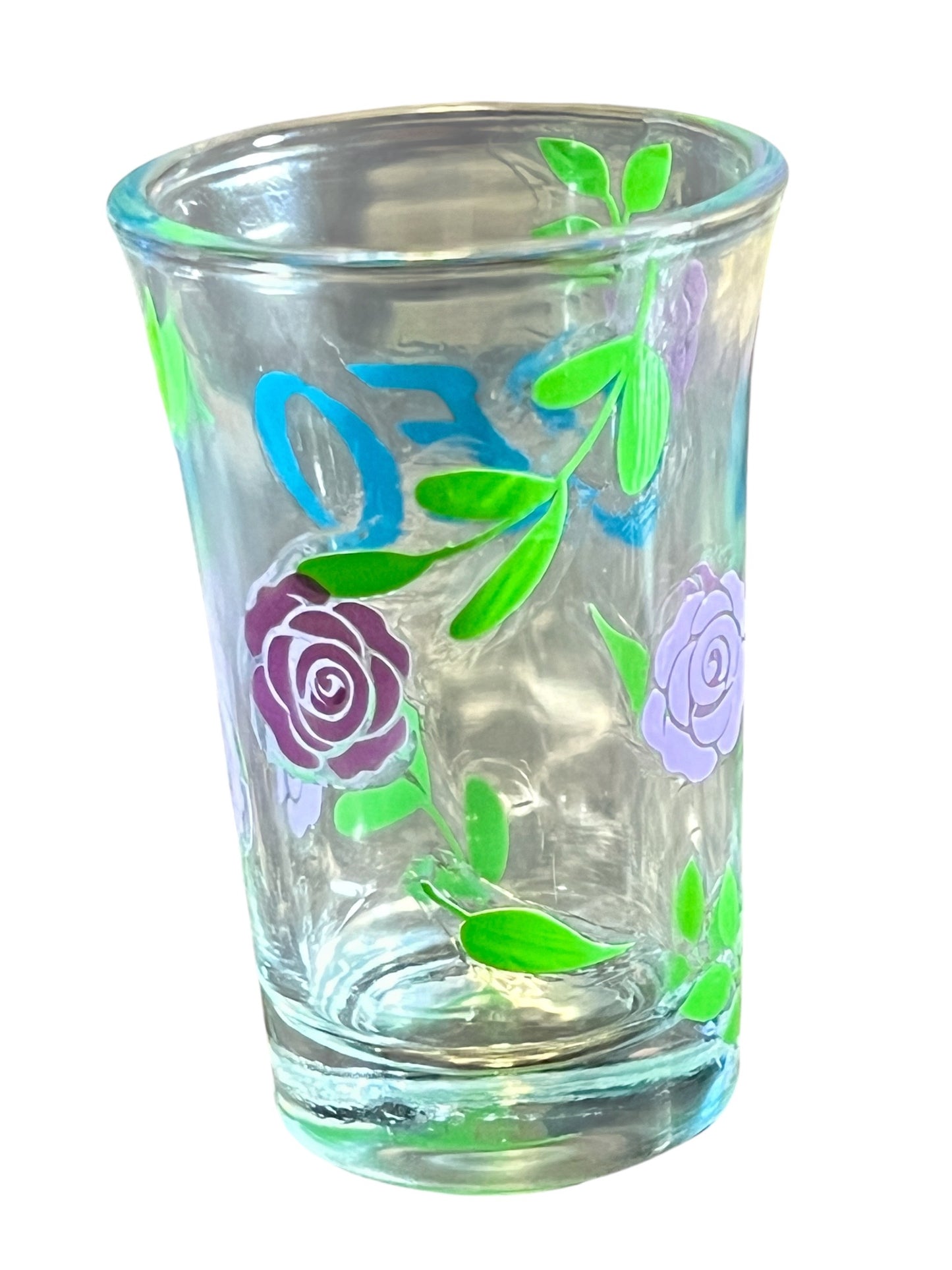 1.5 oz - Luxe Co. By M.E. - CEO Floral Shot Glass - Limited Edition COATED