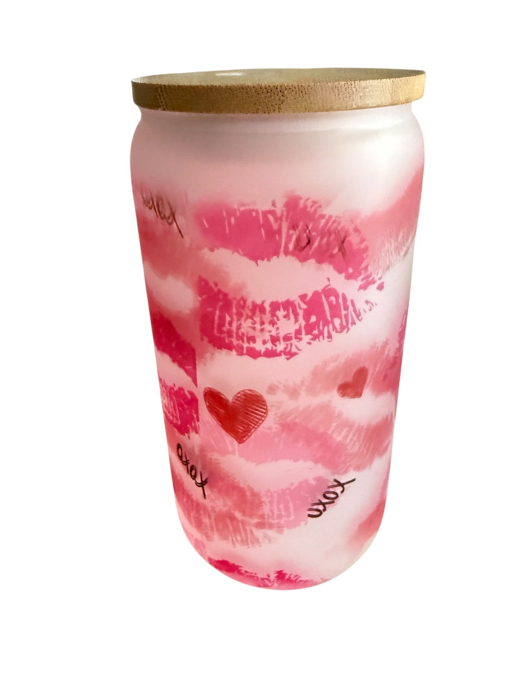 20 Oz - Luxe Co. By M.E. - “ XOXO” Glass Frosted Tumbler