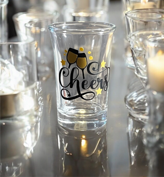 1.5 oz Luxe Co. By M.E. - Cheers Shot Glass