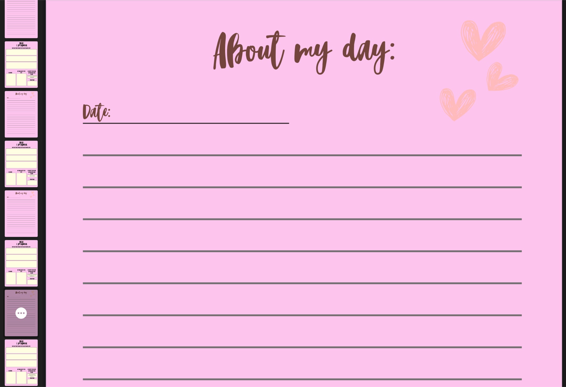 I am Thankful - Gratitude Journal with Affirmative Prompts